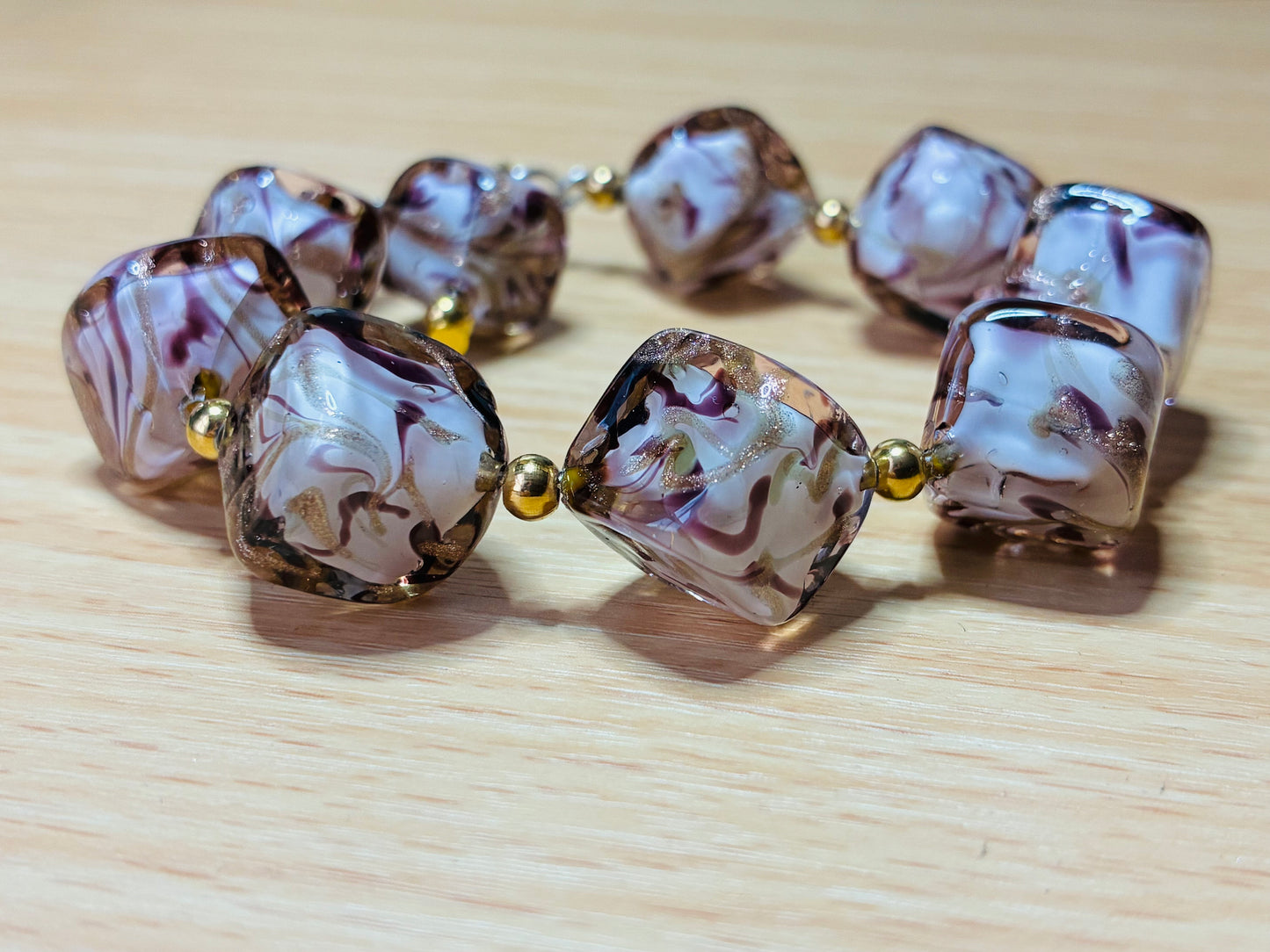 No 78 - Murano Rosa avventurina & or