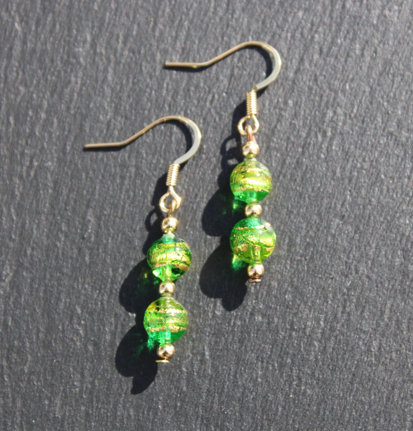 No 31 - Murano Serale style - vert émeraude et peridot