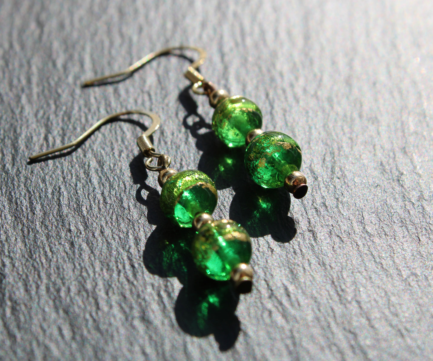 No 31 - Murano Serale style - vert émeraude et peridot