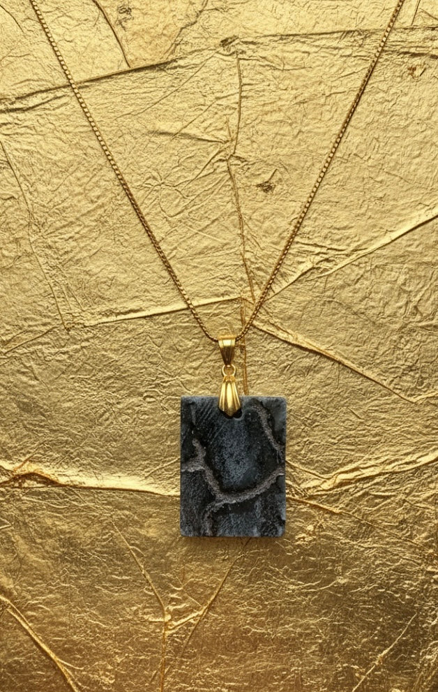 No 40 - Stéatite Canada 3/4'' x 1'' inspiré du Kintsugi