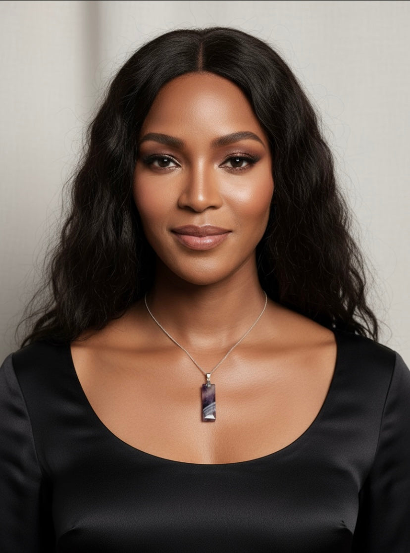 No 02 - Améthyste Inde 10x30x6mm