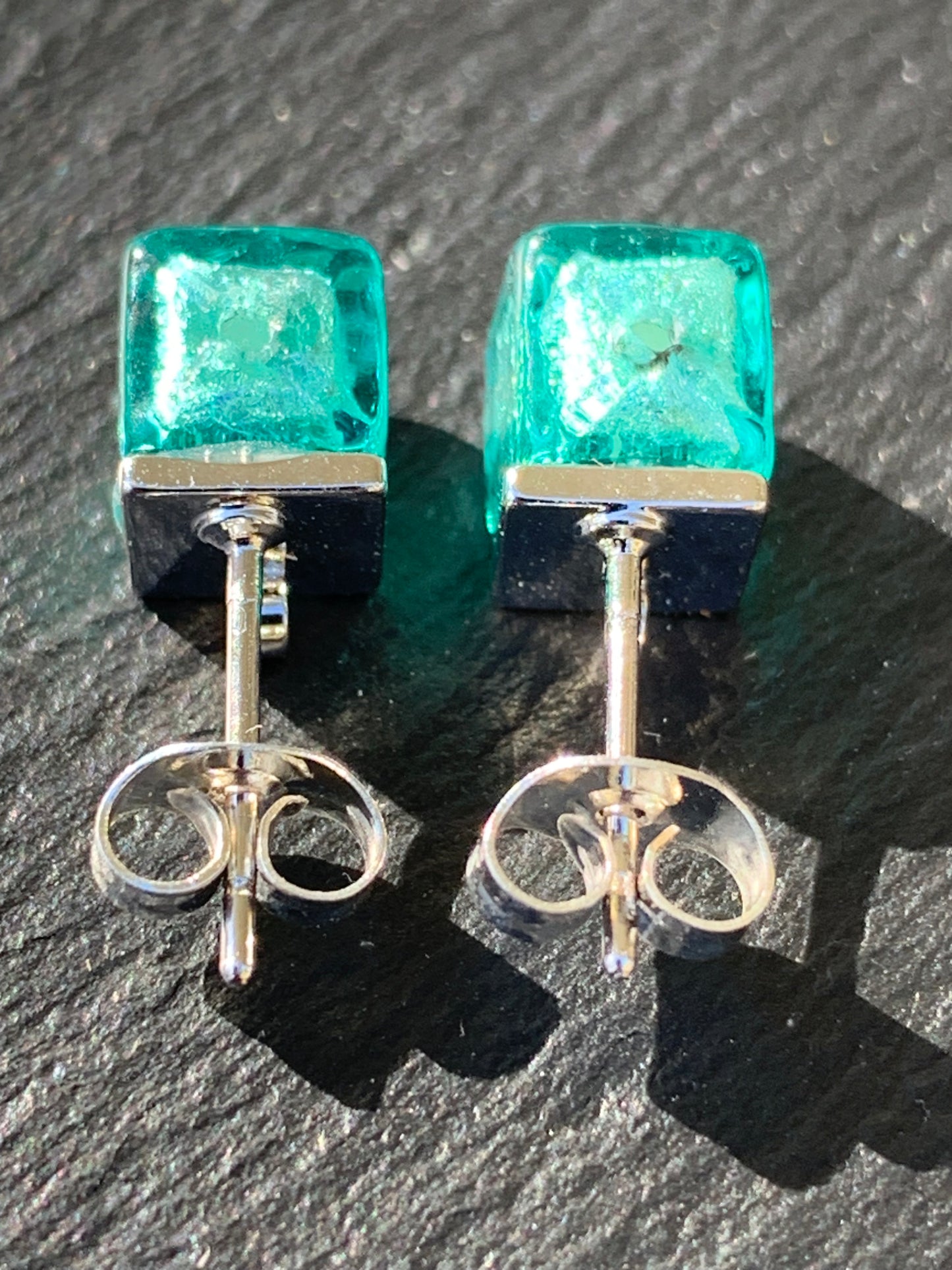 Boucles d'oreilles Murano - vert