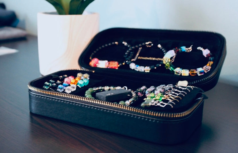 No 12 - Étui de voyage - compartiments et miroir détachables