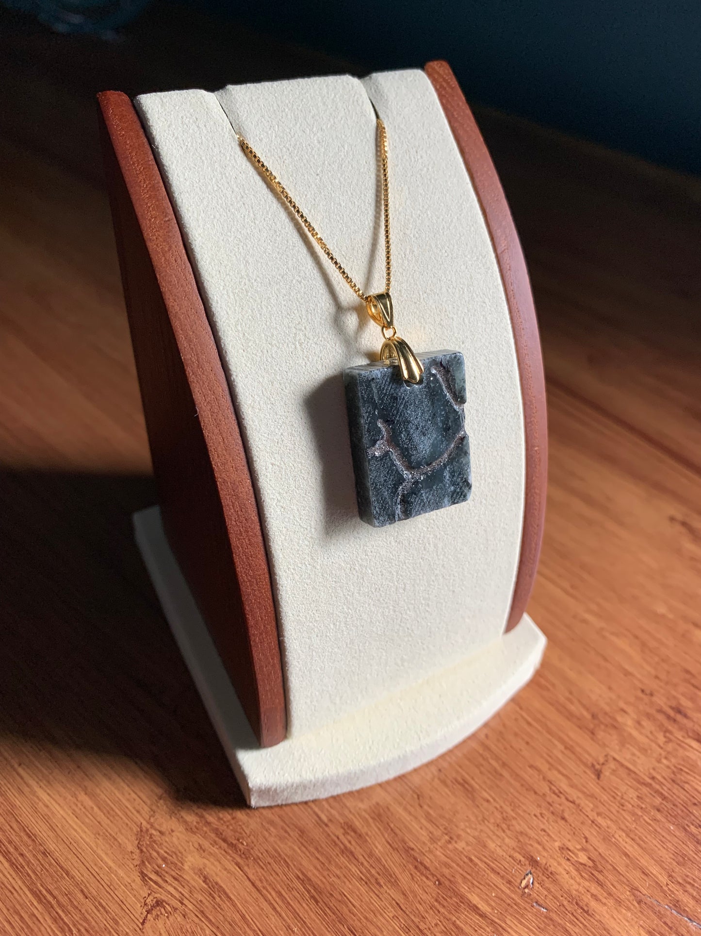 No 40 - Stéatite Canada 3/4'' x 1'' inspiré du Kintsugi