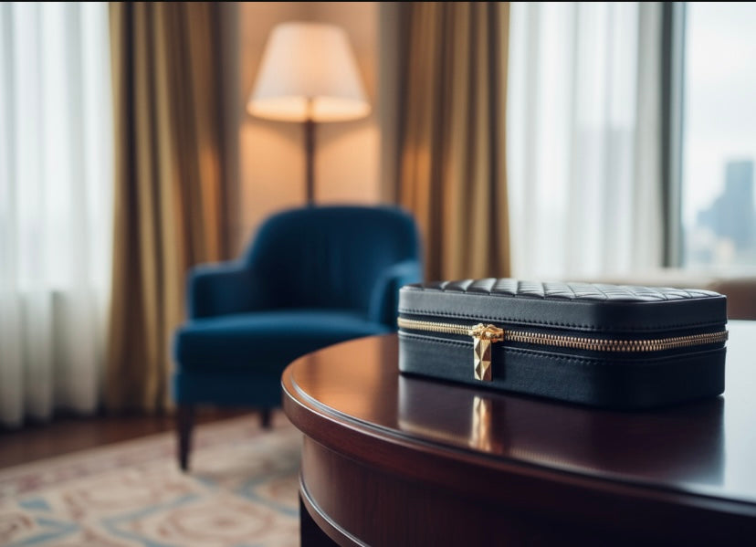 No 12 - Étui de voyage - compartiments et miroir détachables