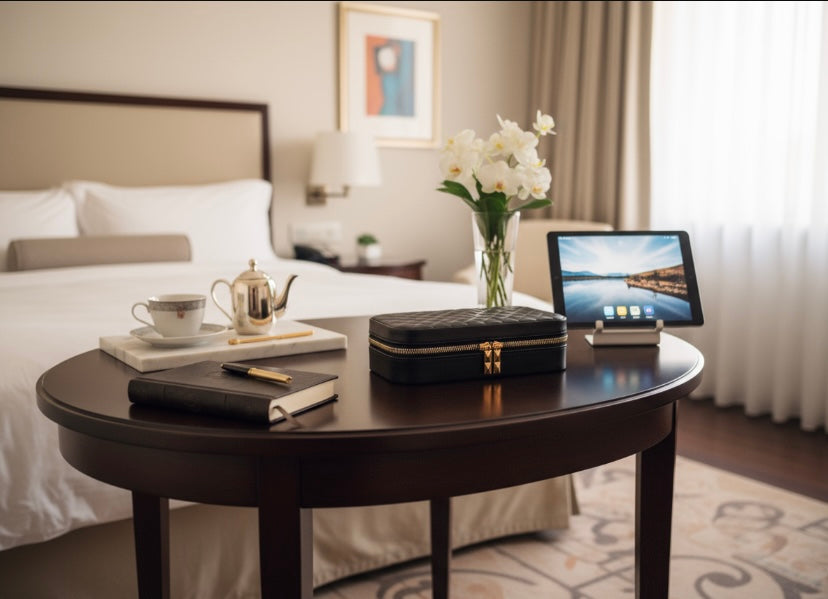 No 12 - Étui de voyage - compartiments et miroir détachables