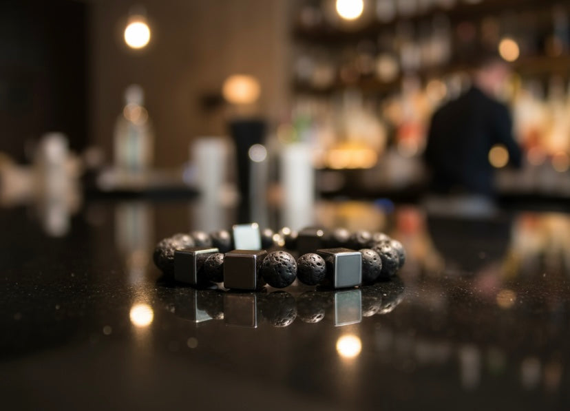 No 14 - Hématite & pierres de lave