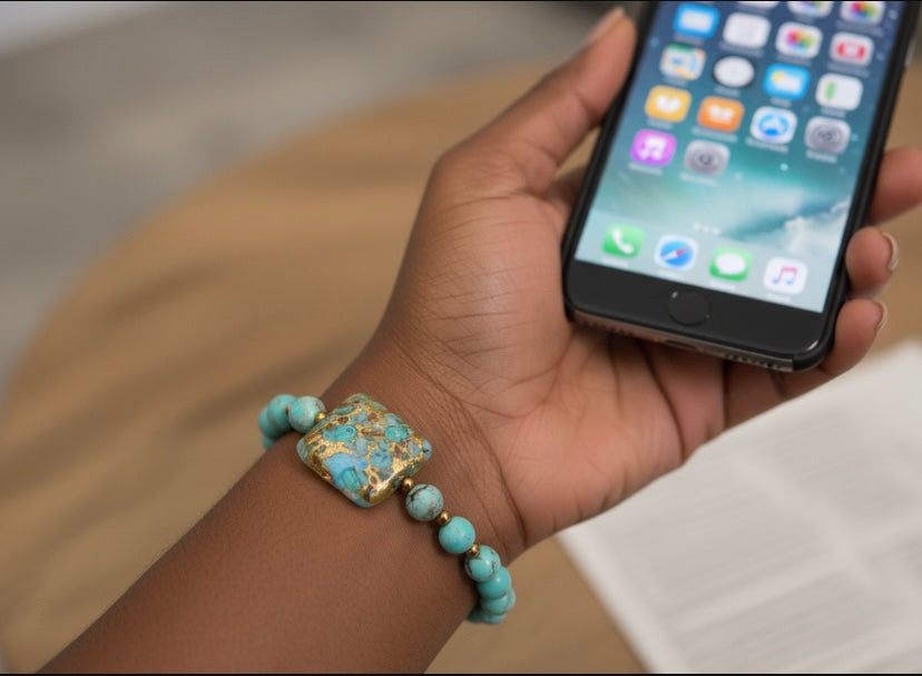 No 22 - Murano Aqua-millefiori