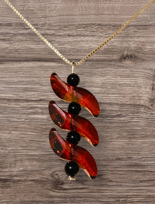 Swarovski Vague rouge magma 5525